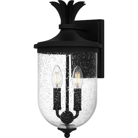 Quoizel Havana Outdoor Wall 2 Lights Earth Black HVN8408EK